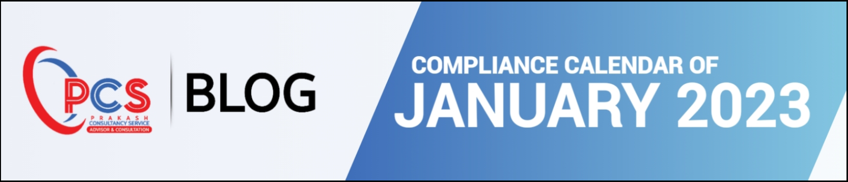 Compliance Calendar January 2023