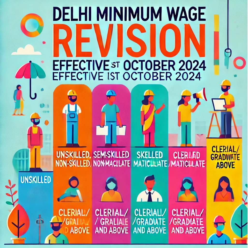 Delhi Minimum Wage Revision: Effective 1st October 2024