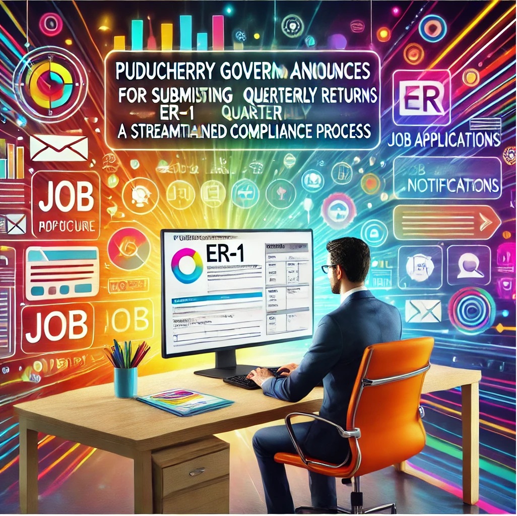 Puducherry Government Announces New Online Procedure for Submitting ER-1 Quarterly Returns: A Streamlined Compliance Process