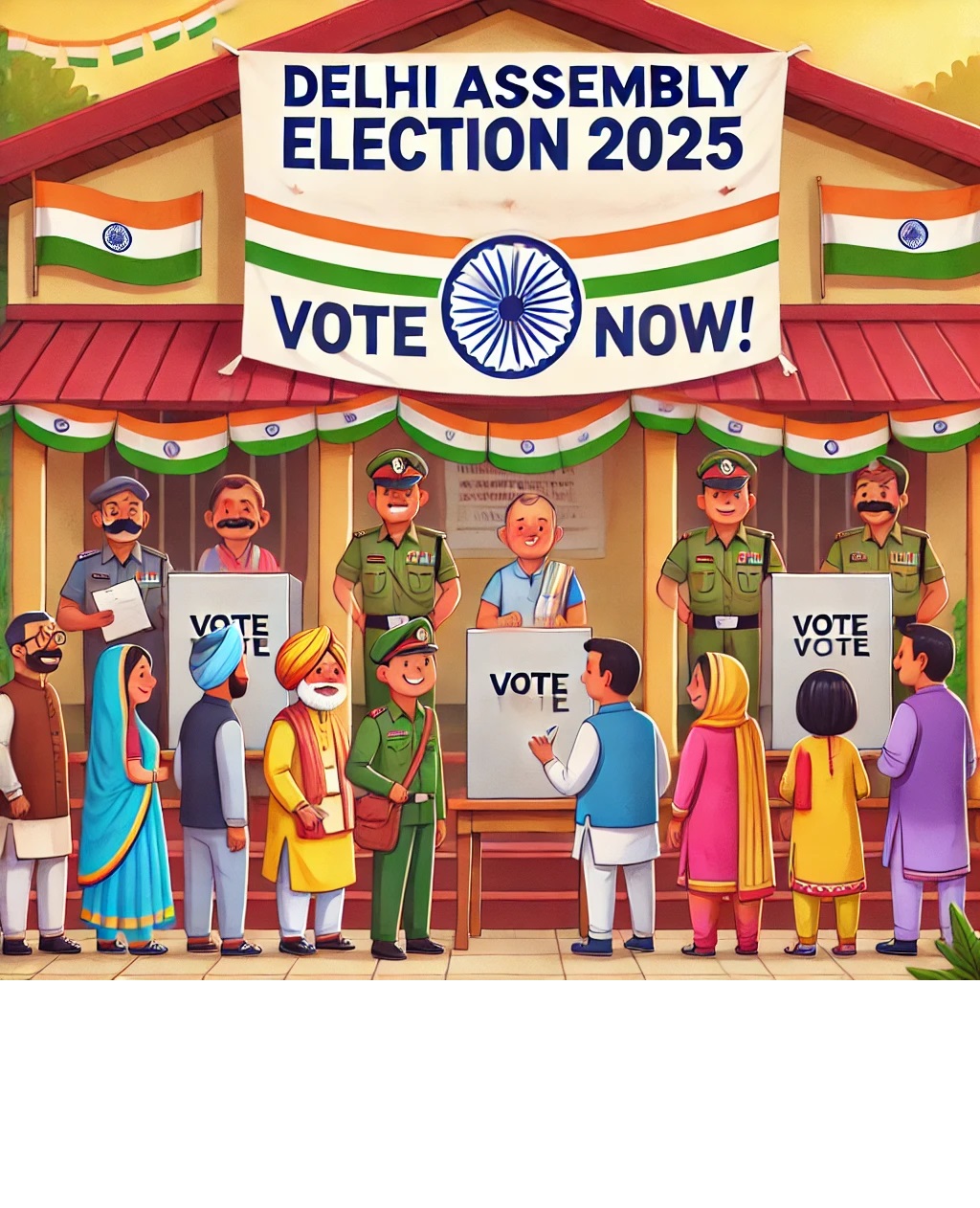 📢 Grant of Paid Holiday for Employees on Poll Day: General Election to Delhi Assembly 2025 🗳️