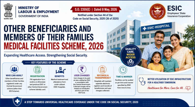 <br>ESIC Medical Facilities Scheme for Other Beneficiaries,2026: A New Step Towards Wider Healthcare Access<br>